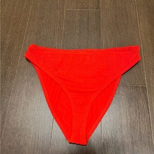 Good American Always Fits Good Waist Cheeky Bikini Bottom, Bright Poppy, 2XL/3XL